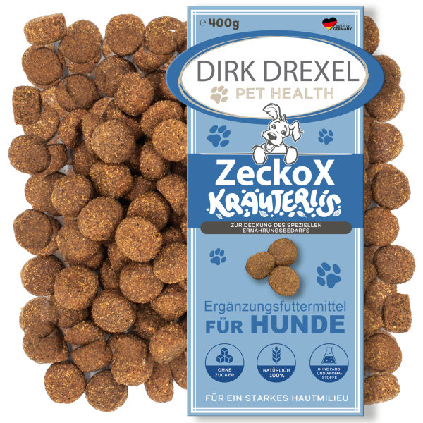 ZeckoX Kräuterlis für Hunde 400g für ein starkes Hautmilieu