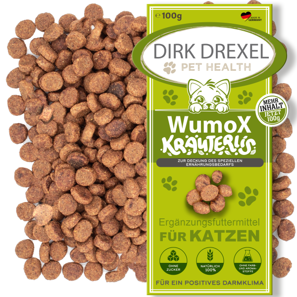 WumoX Kräuterlis für Katzen 100g / 400g - positives Darmklima